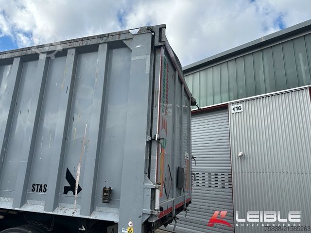 Tipper semitrailer STAS S300CX MultiSTAR 53m³ ALU Mulde*Kombitür*