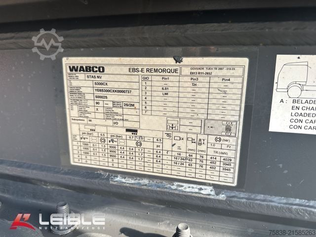 Tipper semitrailer STAS S300CX MultiSTAR 53m³ ALU Mulde*Kombitür*