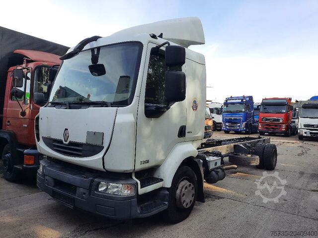Podwozie z kabiną RENAULT MIDLUM 220