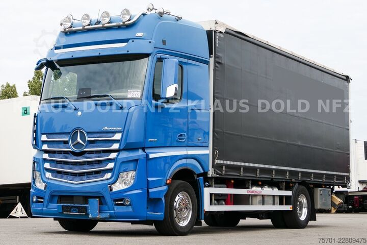 Autocarro con pianale e telone MERCEDES-BENZ Actros 1863 Pritsche Plane Retarder LBW Euro 6