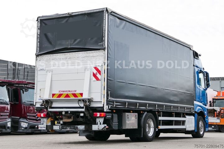 Autocarro con pianale e telone MERCEDES-BENZ Actros 1863 Pritsche Plane Retarder LBW Euro 6