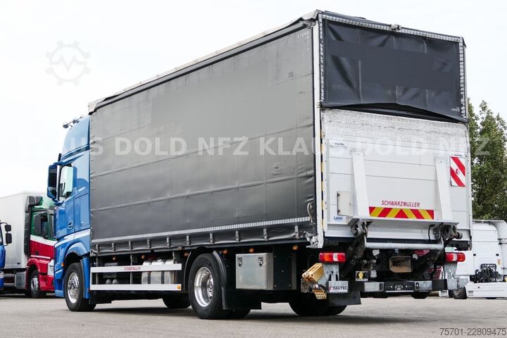 Autocarro con pianale e telone MERCEDES-BENZ Actros 1863 Pritsche Plane Retarder LBW Euro 6