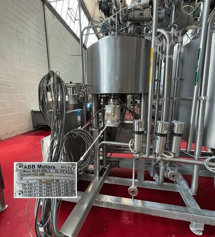 3C Frankrijk – Skid-tank 1000 L + Smelter 150 L  3C France – Skid Cuve 1000 L + Fondoir 150 L
