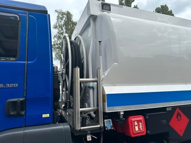 Tankwagen MAN TGM 26.320 Rohr 21.000L Oben/unten Funk Lenk