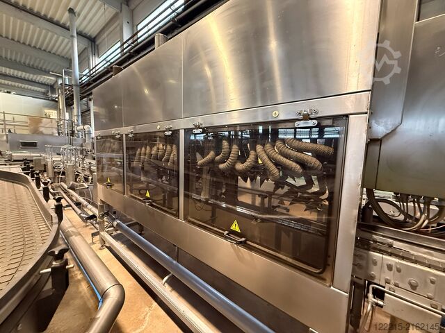 Krones, KHS Meypack, Kisters, Logopack påfyldningslinje for engangs glasflasker (1999) Krones, KHS Abfülllinie für Glasflaschen (Einweg)