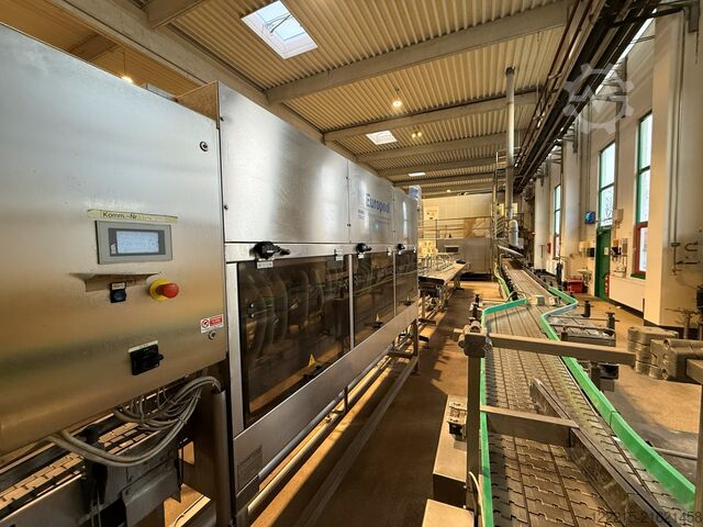 Krones, KHS Meypack, Kisters, Logopack påfyldningslinje for engangs glasflasker (1999) Krones, KHS Abfülllinie für Glasflaschen (Einweg)