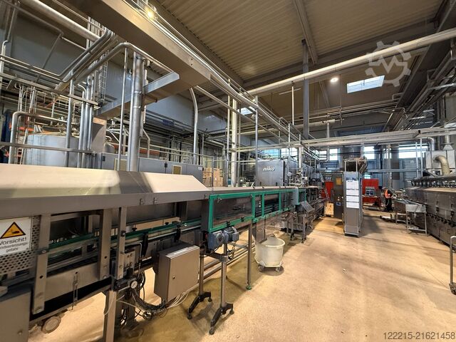 Krones, KHS Meypack, Kisters, Logopack påfyldningslinje for engangs glasflasker (1999) Krones, KHS Abfülllinie für Glasflaschen (Einweg)