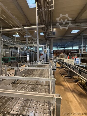 Krones, KHS Meypack, Kisters, Logopack påfyldningslinje for engangs glasflasker (1999) Krones, KHS Abfülllinie für Glasflaschen (Einweg)