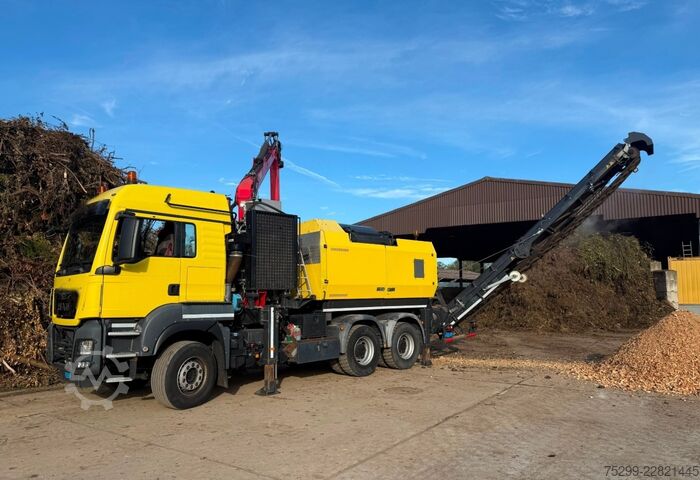 Gru montata su autocarro MAN TGS 33.480 6x4 Chippo 5010 / Swiss-Vehicle