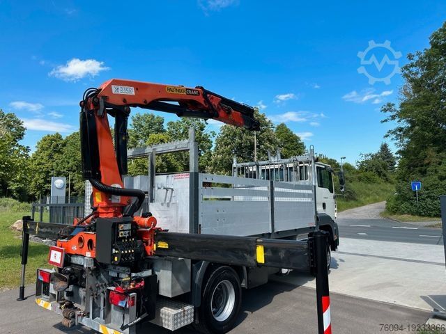 Platós teherautó MAN TGA 18.310 4x4 KRAN 21m FUNK AHK