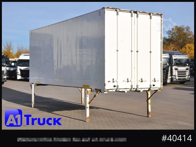 Caja intercambiable con estructura de caja KRONE BDF 7,45 Wechselbrücke, Portaltür, Holzverkleidung innen