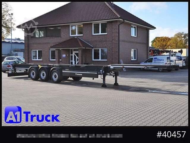Cserélhető felépítményes félpótkocsi KRONE Container Chassi lang, 2 x 7,45 Wechselbrücken, wenig genutzt..