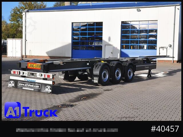 Semirremolque con caja intercambiable KRONE Container Chassi lang, 2 x 7,45 Wechselbrücken, wenig genutzt..