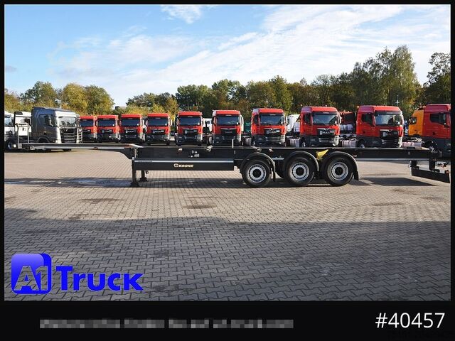 Cserélhető felépítményes félpótkocsi KRONE Container Chassi lang, 2 x 7,45 Wechselbrücken, wenig genutzt..