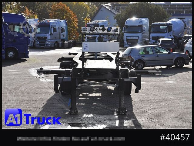 Semirremolque con caja intercambiable KRONE Container Chassi lang, 2 x 7,45 Wechselbrücken, wenig genutzt..