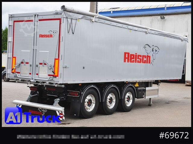 Billenős félpótkocsi REISCH RHKS, Alu-Kippmulde 50m³, NEU Kombitüren, Alufelgen, Liftachse,