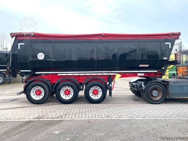 Billenős félpótkocsi KEMPF ca. 25m³ Thermokippauflieger / Alufelgen