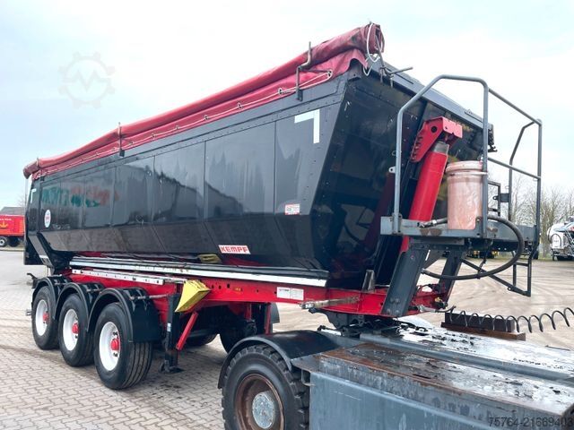 Billenős félpótkocsi KEMPF ca. 25m³ Thermokippauflieger / Alufelgen