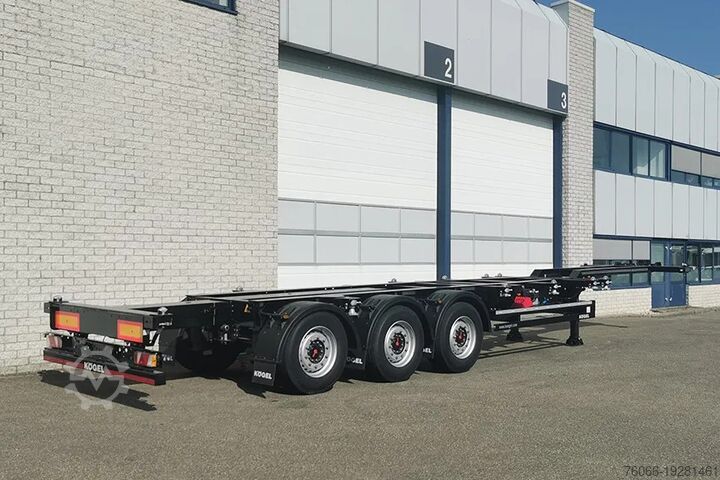 Transport af containere Kögel S24-2 Port 40 Simplex 3-Axle Container Trailer ...
