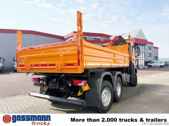 Tippbil MAN TGS 28.400 6X4-4 BL, Kran,