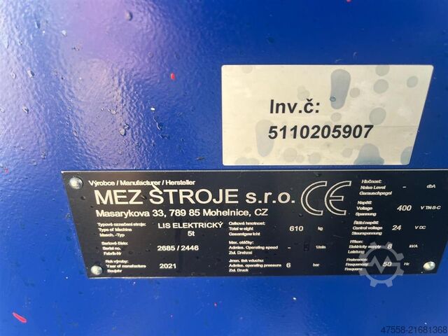İş mili presi Mez Stroje s.r.o elektrische Rotorpresse