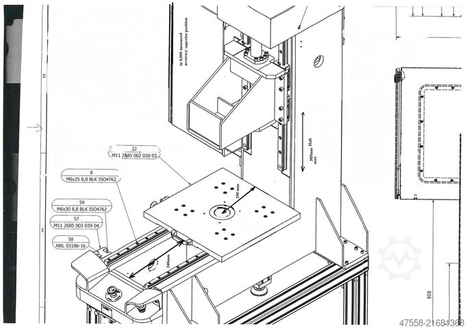 İş mili presi Mez Stroje s.r.o elektrische Rotorpresse