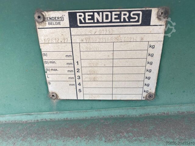 Containertransport Renders RPS 12.27 20/30 FT Chassis / BPW Axles / Lifaxl...