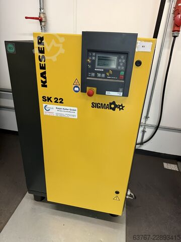 Skruvkompressor SK 22 Kaeser Schraubenkompressor SK 22 - mit Trockner, Entöler und 2.000L Tank