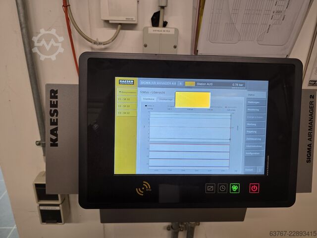 Skruvkompressor SK 22 Kaeser Schraubenkompressor SK 22 - mit Trockner, Entöler und 2.000L Tank
