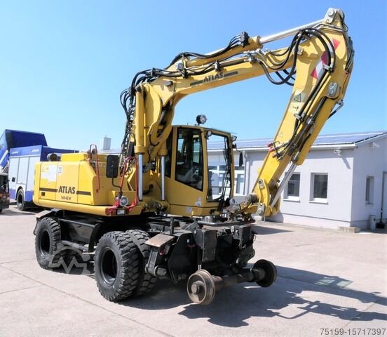 Mobiele graafmachine atlas 1604 K ZW KLIMA Zweiwegebagger SCHNELLWECHSLER DEUTZ-MOTOR