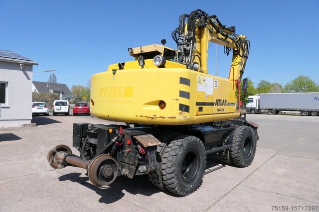 Mobiele graafmachine atlas 1604 K ZW KLIMA Zweiwegebagger SCHNELLWECHSLER DEUTZ-MOTOR