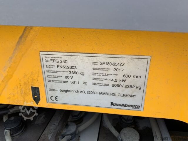 Elektro 4 Rad-Stapler Jungheinrich EFGS40