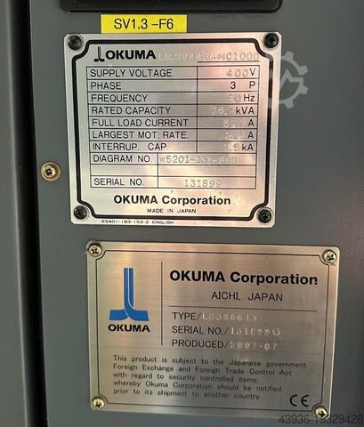 CNC soustruh s osou C Okuma - LB Okuma LB 3000 EX