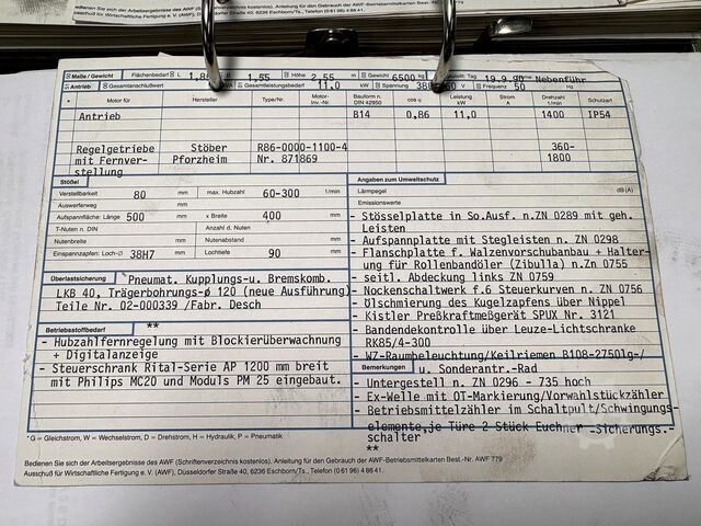 Mașină automată de perforat SCHAAL SEP 63