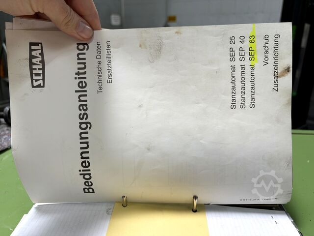 Mașină automată de perforat SCHAAL SEP 63