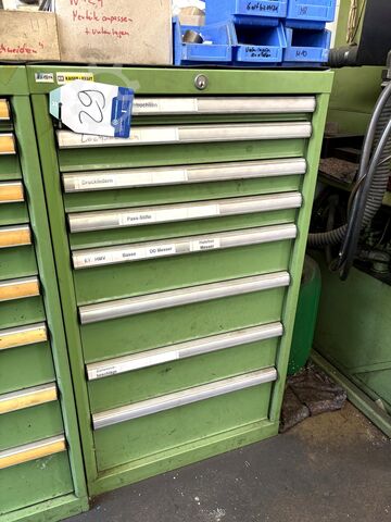 İçeriğiyle birlikte atölye çekmeceli dolap LISTA Workshop Drawer Unit with contents