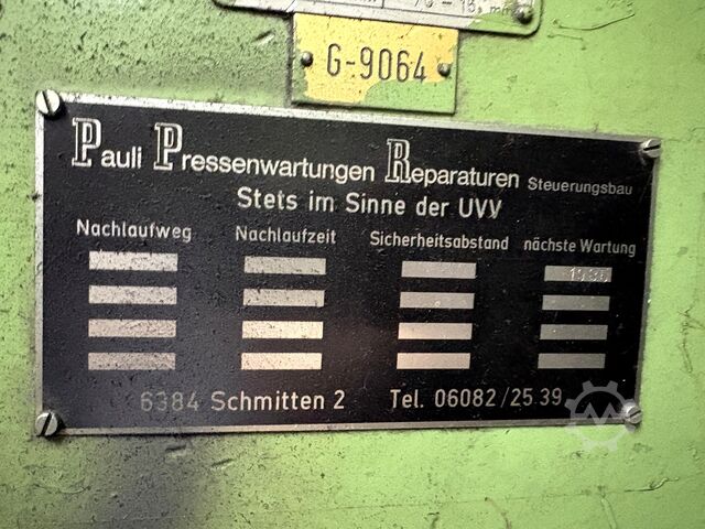 Eksantrik pres WEINGARTEN XQR II