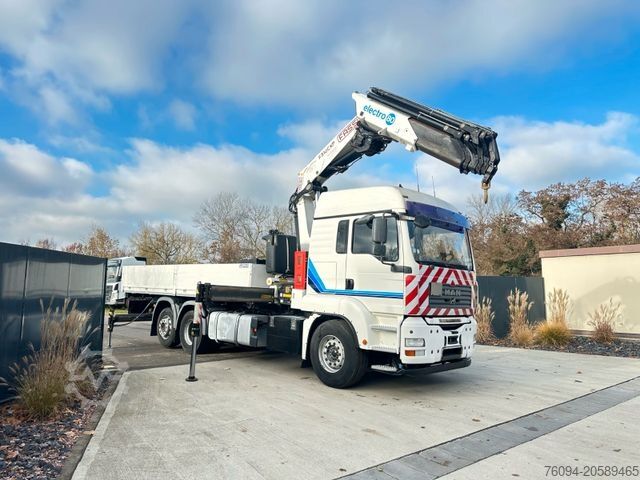 Grua montada em camião MAN TGA 26.400 6x2 Wechselpr. KRAN 25m Seilwinde