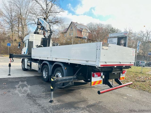 Macara montată pe camion MAN TGA 26.400 6x2 Wechselpr. KRAN 25m Seilwinde