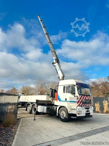 Camião de plataforma MAN TGA 26.400 6x2 Wechselpr. KRAN 25m Seilwinde