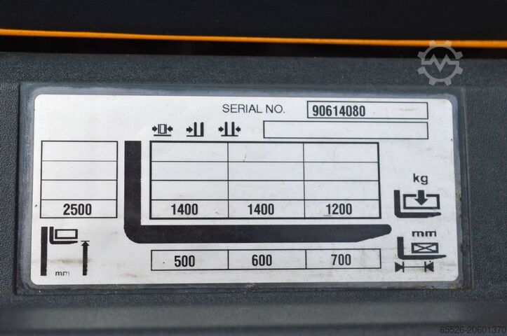 Dvoupatrový vysokozdvižný vozík Jungheinrich ERC 214 / 962 Std. / Waage