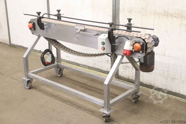 Förderband 30 m/min Edelstahl 1625 x 115 mm