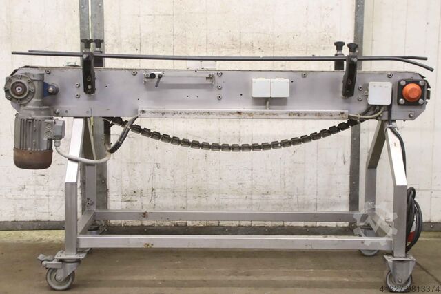 Förderband 30 m/min Edelstahl 1625 x 115 mm