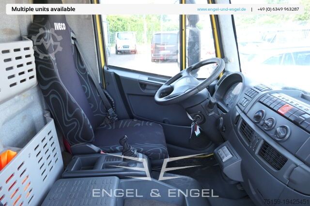Vrachtwagen met bakwagen iveco EuroCargo ML 75 E 16 P LBW LUFT AUTOMATIK COC EURO-6