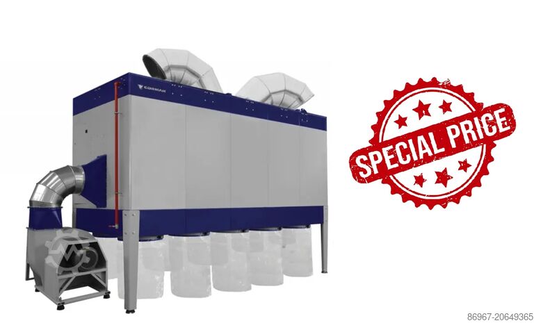 Industriële afzuiging voor spanen en zaagsel CORMAK DCV21750