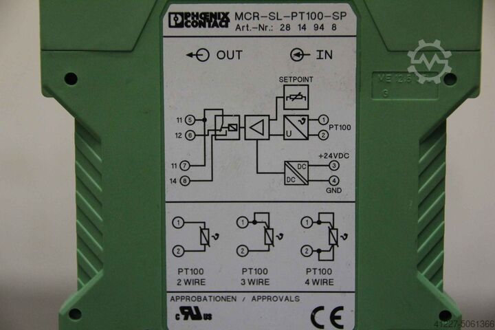 Temperatuur omvormer Phoenix Contact MCR-SL-PT100-SP