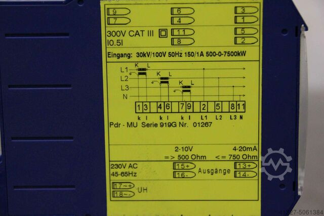 Transmissor Müller Ziegler Pdr-MU 30kV/100V