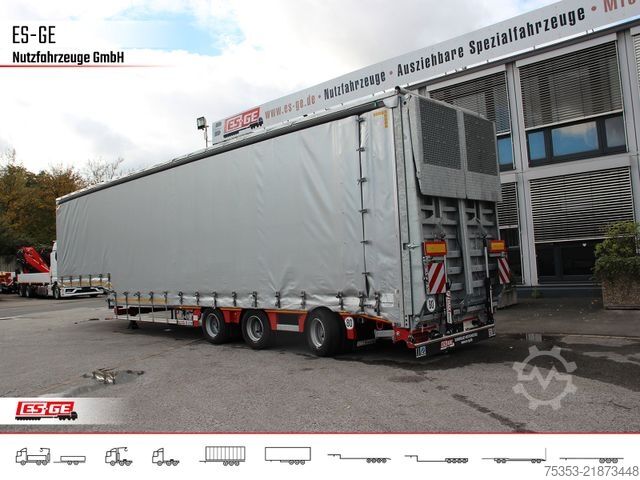Low loader semitrailer FAYMONVILLE MAX Trailer MAX100 Semi-Tieflader 2tlg. Rampen