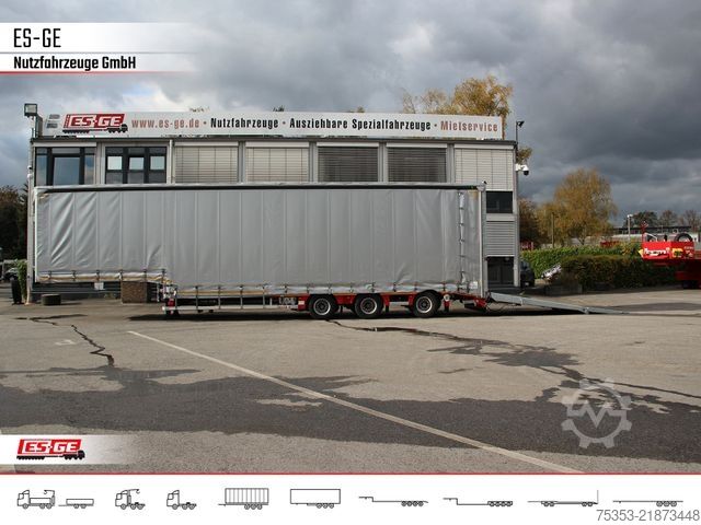 Low loader semitrailer FAYMONVILLE MAX Trailer MAX100 Semi-Tieflader 2tlg. Rampen
