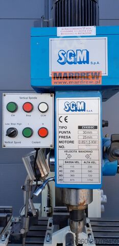 Column drilling machine, milling machine SGM ZX6350C